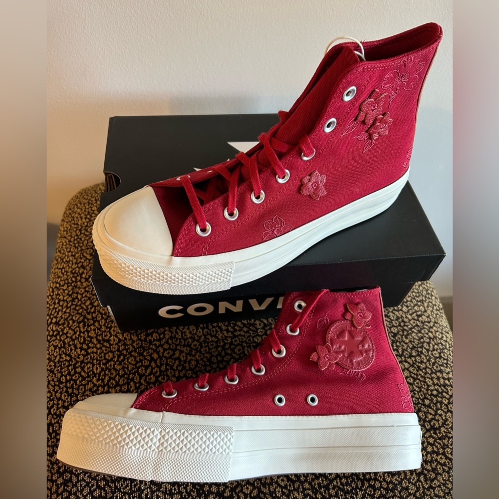 Converse CTAS Lift Hi Red Days Ahead Women’s 10